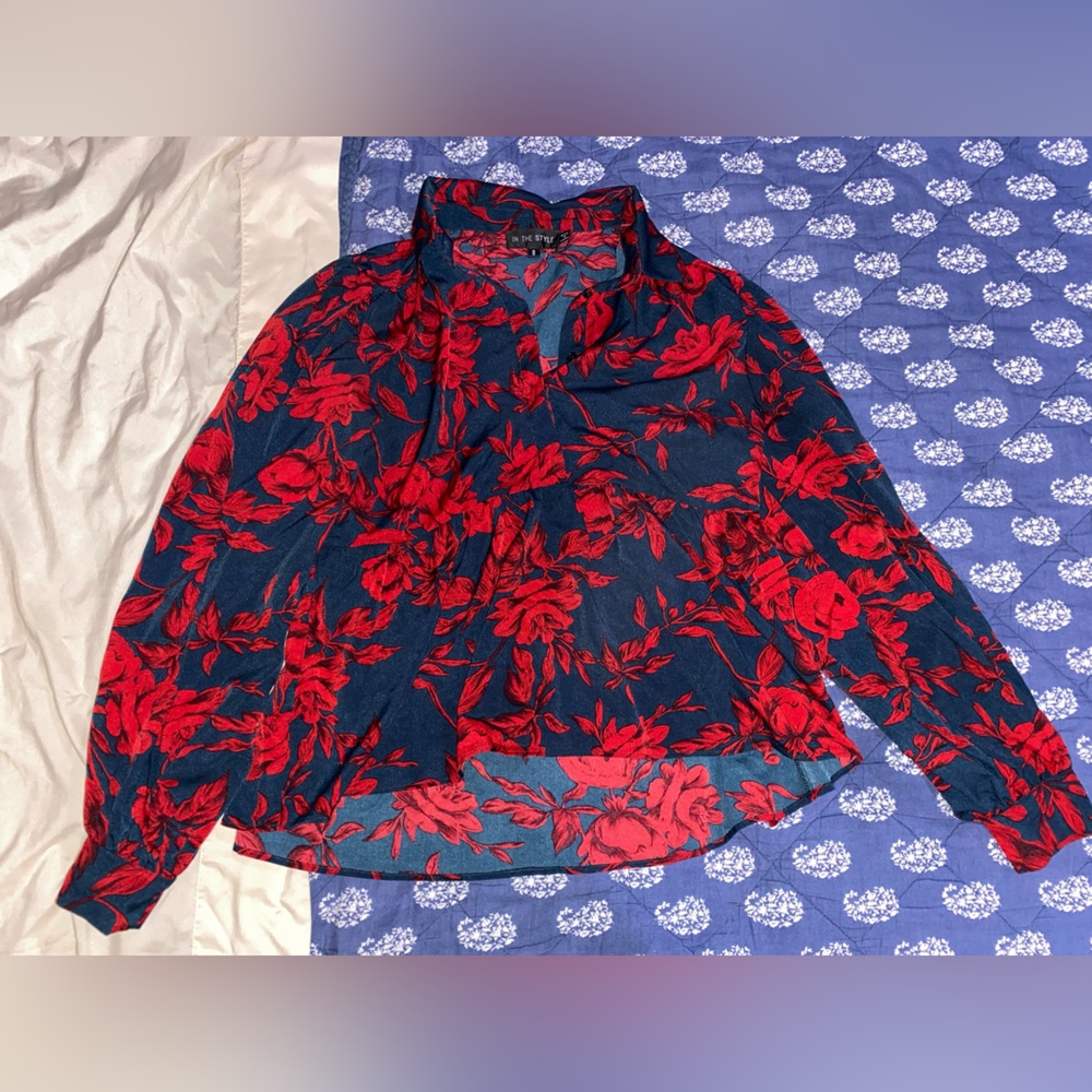 Floral Peplum Blouse